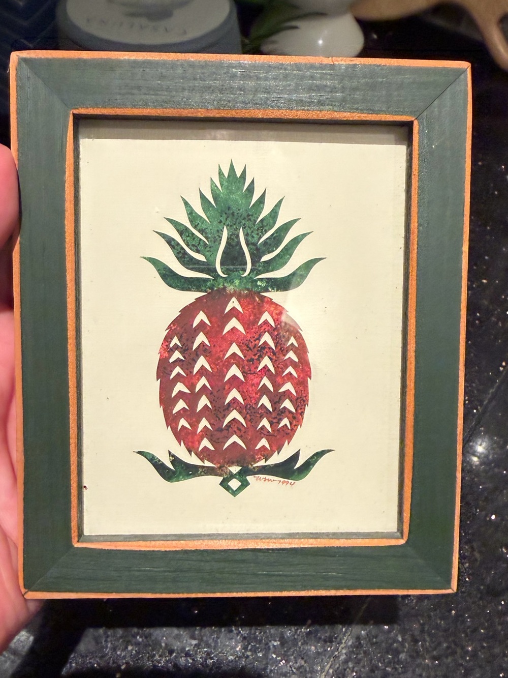 Framed Pineapple Art Print Picture Frame Home Decor